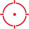 Holosun HE515CT-RD 1x 20mm Red Dot - 2 MOA Dot & 65 MOA Circle - Black