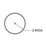 Holosun HS407C-GR X2 Solar 2-MOA Green Dot Reflex Sight - Black