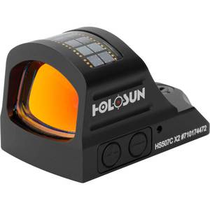 Holosun HS507C-X2 Reflex Sight Red Reticle Solar/Battery Powered - Matte Black