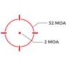 Holosun HS507K X2 Red Dot - 2 MOA Dot/ 32 MOA Circle - Black