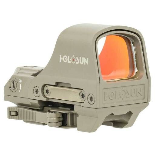 Holosun HS510C 1x Red Dot Reflex Sight – 2 MOA Dot/65 MOA Circle – Tan
