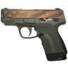 Honor Defense Honor Guard 9mm Luger 3.2in Black/OD Green Flag/Brown Pistol - 8+1 Rounds - Green