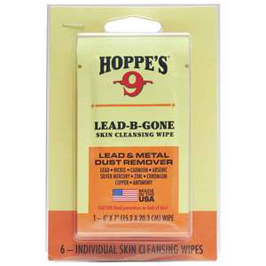 Hoppe's Lead B Gone Skin Cleaning Wipes - 6 Pack