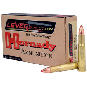Hornady LEVERevolution 32 Winchester Special 165gr FTX Rifle Ammo - 20 Rounds