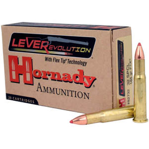 Hornady LEVERevolution 32 Winchester Special 165gr FTX Rifle Ammo - 20 Rounds Hornady LEVERevolution 32 Winchester Special 165gr FTX Rifle Ammo - 20 Rounds