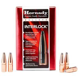 Hornady 35 Caliber Interlock 170gr Reloading Bullets - 100 Count