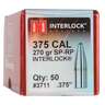 Hornady 375 Cal Interlock SP-RP 270gr Reloading Bullets - 50 Count