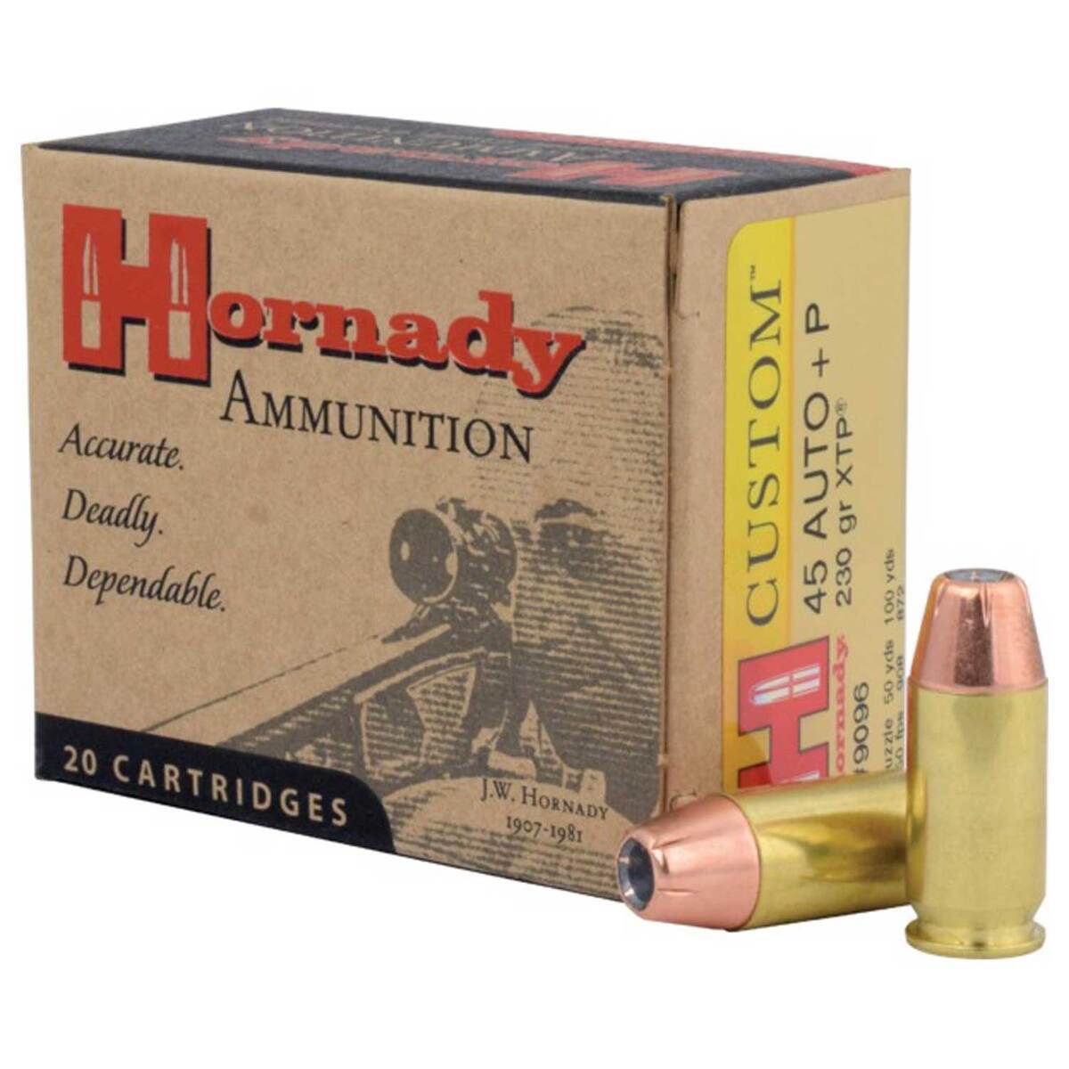Hornady 45 Auto (ACP) +P 230gr XTP Handgun Ammo - 20 Rounds Hornady 45 Auto (ACP) +P 230gr XTP Handgun Ammo - 20 Rounds