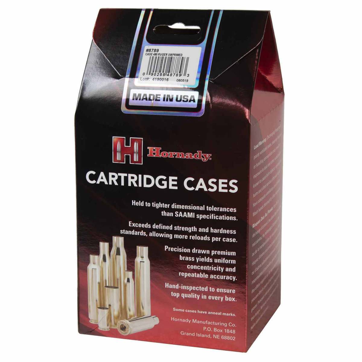 Hornady 480 Ruger Handgun Reloading Brass - 100 Count Hornady 480 Ruger Handgun Reloading Brass - 100 Count