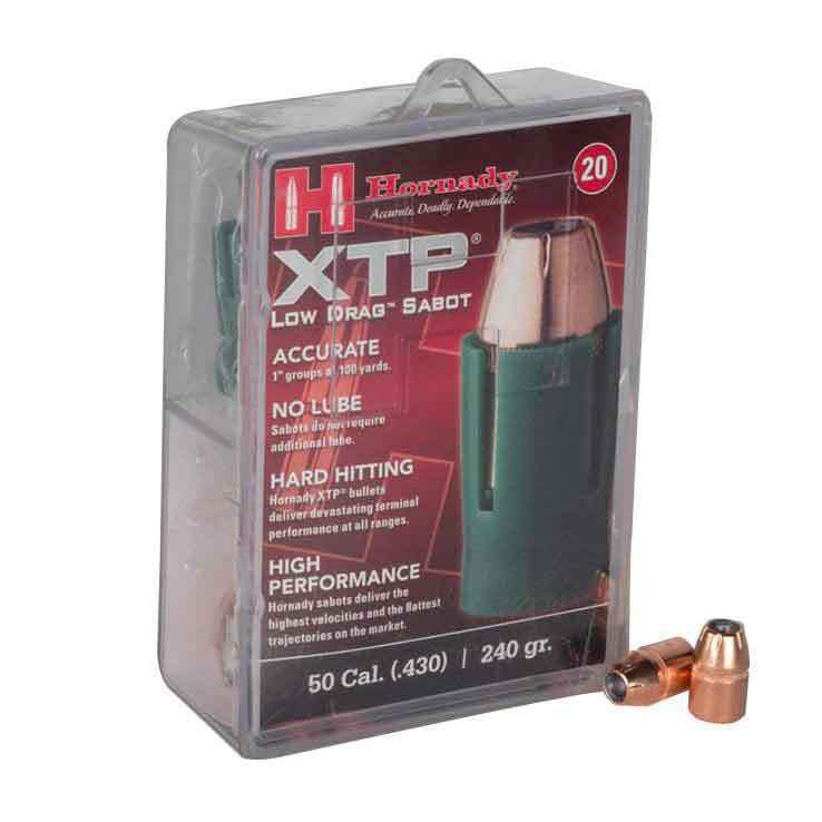 Hornady 50 Cal Sabot with 44 Cal 240 Gr HP XTP Bullet Hornady 50 Cal Sabot with 44 Cal 240 Gr HP XTP Bullet