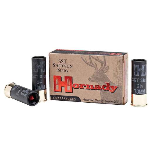 Hornady Custom Lite 20Ga 2-3/4in 250gr Slug Shotshells – 5 Rounds – Slug