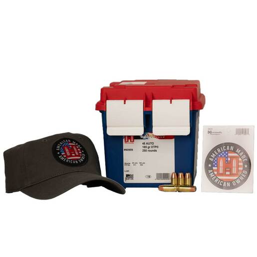 Hornady American Gunner 250th Anniversary Combo Pack 45 Auto (ACP) 185gr XTP Rifle Ammo – 250 Rounds