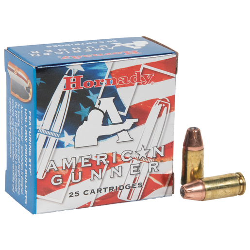 Hornady American Gunner 9mm Luger 115gr XTP Handgun Ammo Ammo - 25 Rounds 25 Rounds Ammo