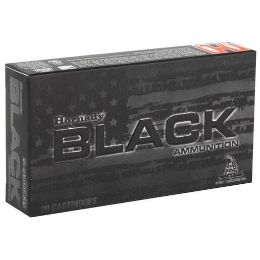 Hornady Black 5.56mm NATO 62gr FMJ Rifle Ammo Ammo - 20 Rounds 20 Rounds Ammo