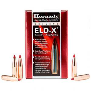 Hornady Bullets 243 Caliber 6mm ELD-X 90gr ELD-X Reloading Bullets - 100 Count