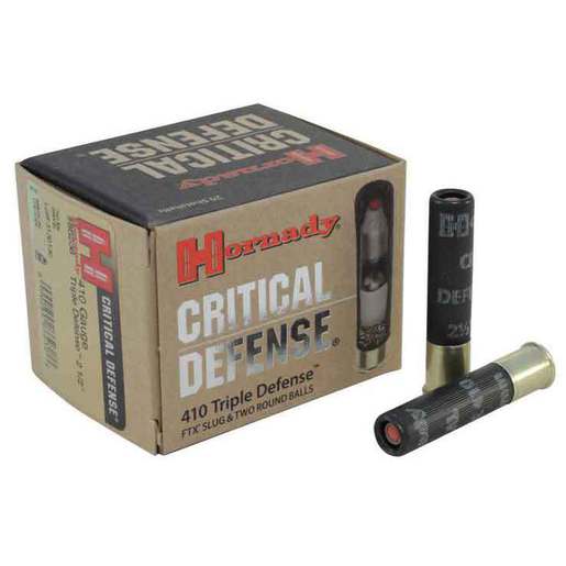 Hornady Critical Defense 410 2-1/2in Defense Slug Handgun Ammo – 20 Rounds
