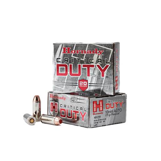 Hornady Critical Duty 10mm Auto 175gr Flexlock Handgun Ammo Ammo - 20 Rounds 20 Rounds Ammo