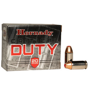 Hornady Critical Duty 45 Auto (ACP) +P 220gr FlexLock Handgun Ammo - 20 Rounds