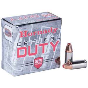 Hornady Critical Duty 9mm Luger 135gr FlexLock Handgun Ammo - 25 Rounds
