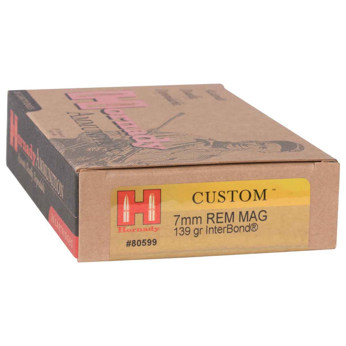 Hornady Custom 7mm Remington Magnum 139gr InterBond Rifle Ammo - 20 Rounds Hornady Custom 7mm Remington Magnum 139gr InterBond Rifle Ammo - 20 Rounds