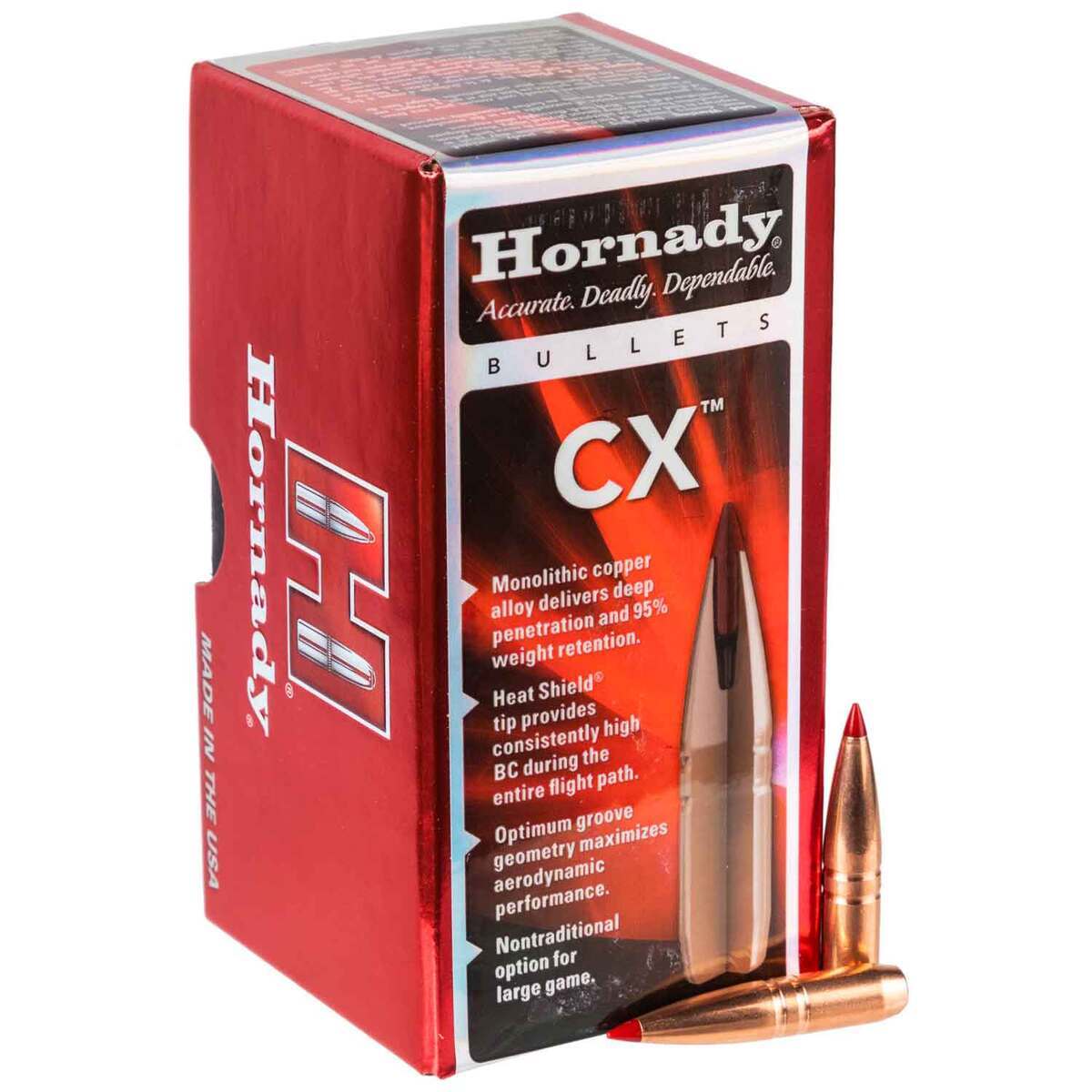 Hornady CX 264 Caliber/6.5mm 120gr Reloading Bullets - 50 Rounds Hornady CX 264 Caliber/6.5mm 120gr Reloading Bullets - 50 Rounds