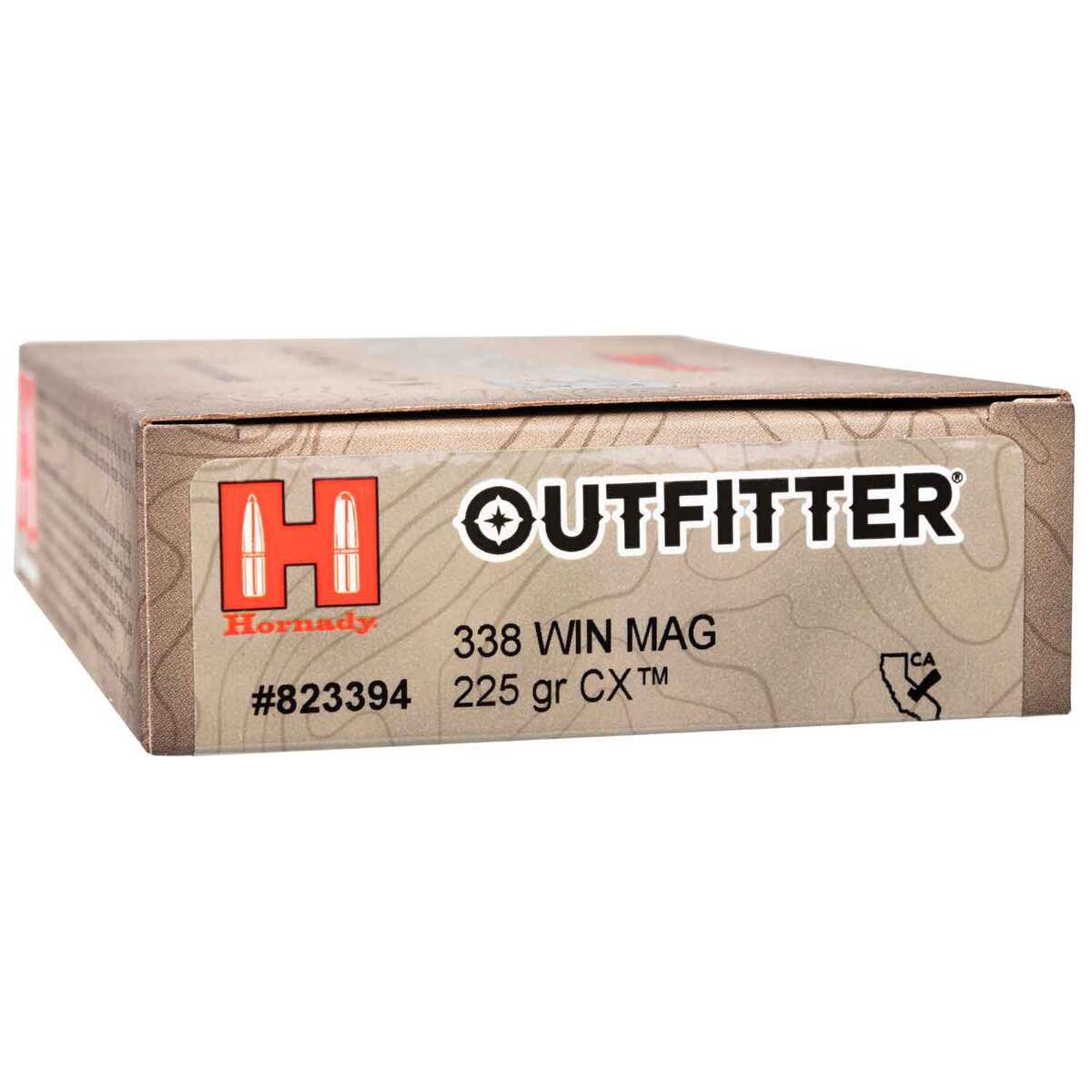 Hornady CX Outfitter 338 Winchester Magnum 225gr Rifle Ammo - 20 Rounds Hornady CX Outfitter 338 Winchester Magnum 225gr Rifle Ammo - 20 Rounds