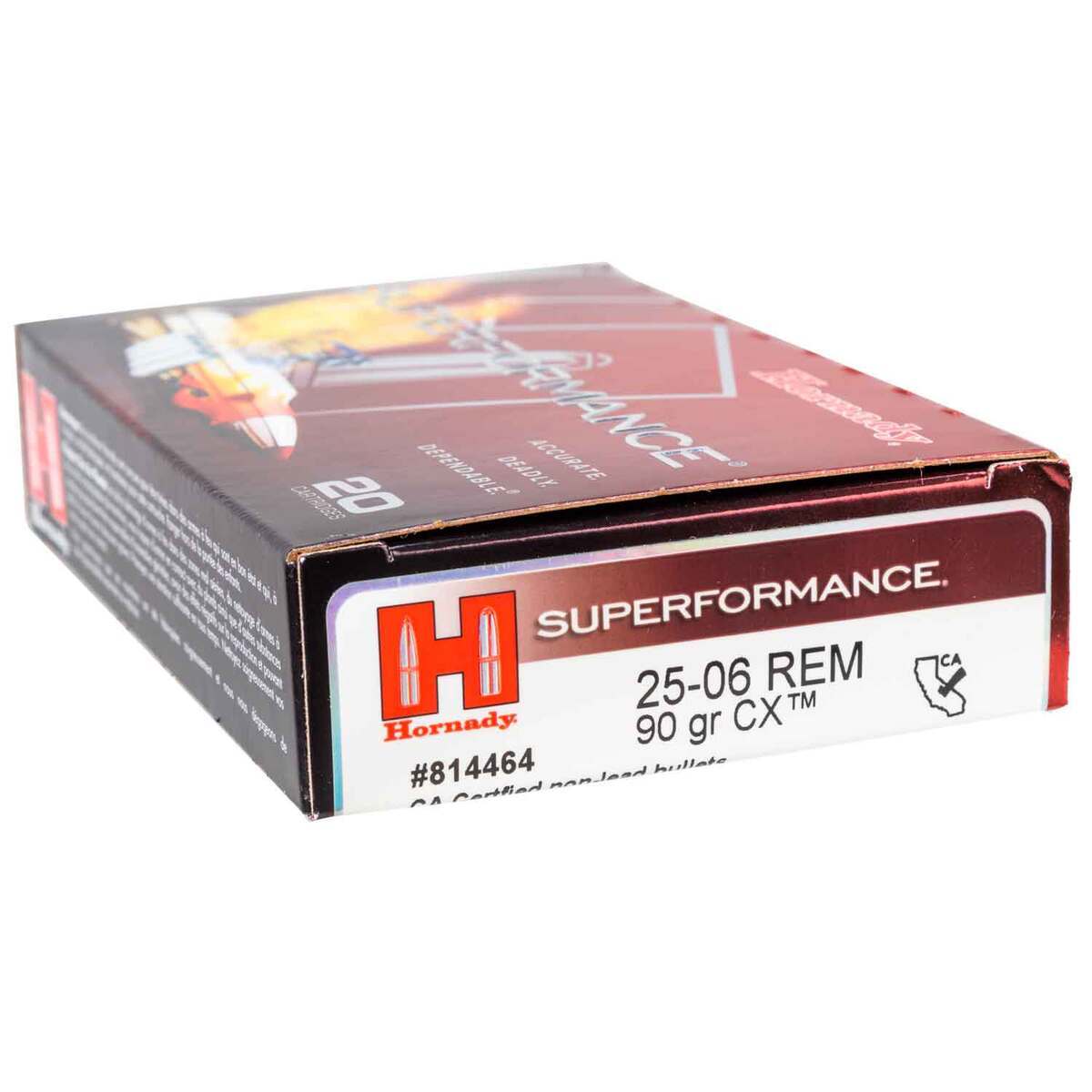 Hornady CX Superformance 25-06 Remington 90gr Rifle Ammo - 20 Rounds Hornady CX Superformance 25-06 Remington 90gr Rifle Ammo - 20 Rounds