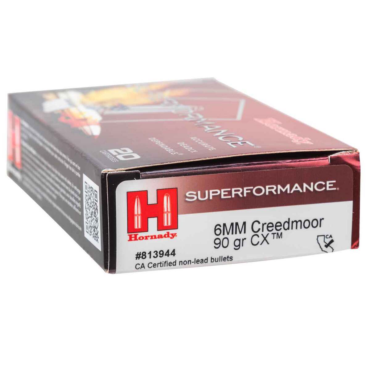 Hornady CX Superformance 6mm Creedmoor 90gr Rifle Ammo - 20 Rounds Hornady CX Superformance 6mm Creedmoor 90gr Rifle Ammo - 20 Rounds