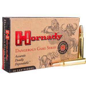 Hornady Dangerous Game 375 Ruger 300gr DGS Rifle Ammo - 20 Rounds Hornady Dangerous Game 375 Ruger 300gr DGS Rifle Ammo - 20 Rounds
