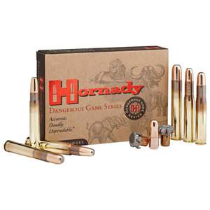 Hornady Dangerous Game 416 Rigby 400gr DGS Bonded Rifle Ammo - 20 Rounds
