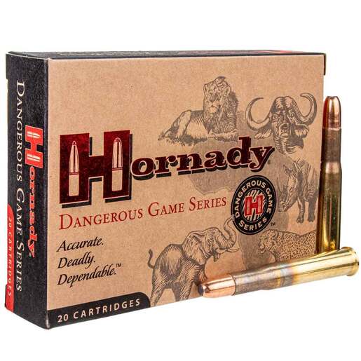 Hornady Dangerous Game 450-400 Nitro Express 400gr DGX Bonded Rifle Ammo - 20 Rounds