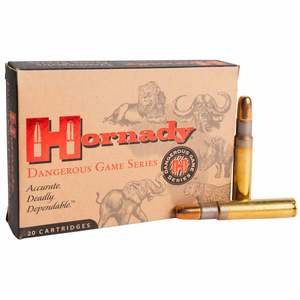 Hornady Dangerous Game 450 Rigby 480gr DGS Rifle Ammo - 20 Rounds