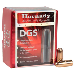 Hornady Dangerous Game Solid 470 Cal/.474in DGS 500gr Reloading Bullets - 50 Count