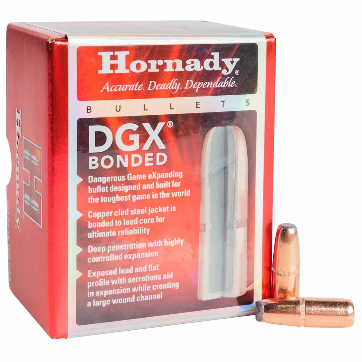 Hornady DGX Bonded 416 Cal/.416in DGX Bonded 400gr Reloading Bullets - 50 Count Hornady DGX Bonded 416 Cal/.416in DGX Bonded 400gr Reloading Bullets - 50 Count