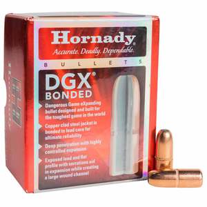Hornady DGX Bonded 45 Cal/.458in DGX Bonded 480gr Reloading Bullets - 50 Count