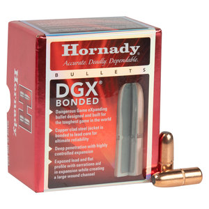 Hornady DGX Bonded 45 Cal/.458in DGX Bonded 500gr Reloading Bullets - 50 Count