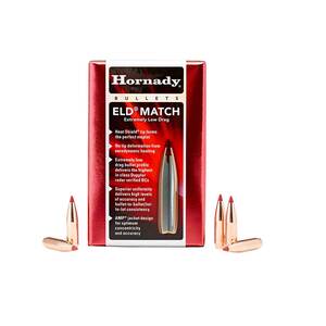 Hornady ELD Match 22 Caliber FMJ 52gr Reloading Bullets - 100 Count