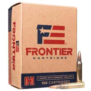 Hornady Frontier 223 Remington 55gr FMJ Rifle Ammo - 150 Rounds