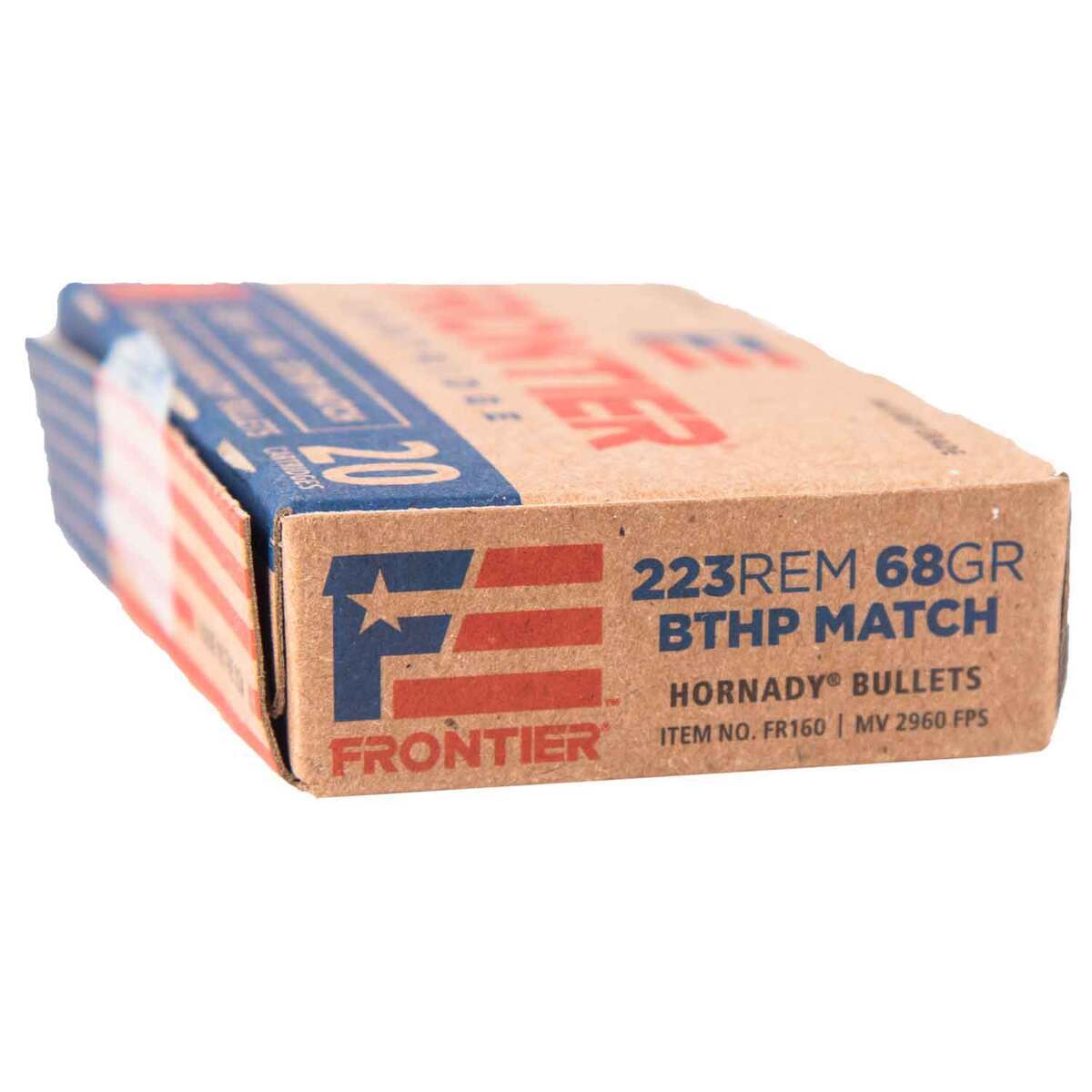 Hornady Frontier 223 Remington 68gr BTHP Match Rifle Ammo - 20 Rounds Hornady Frontier 223 Remington 68gr BTHP Match Rifle Ammo - 20 Rounds