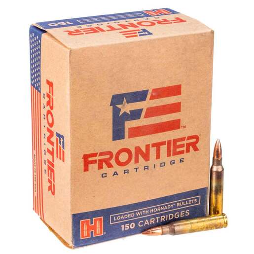 Hornady Frontier 5.56mm NATO 55gr FMJ Rifle Ammo Ammo - 150 Rounds 150 Rounds Ammo