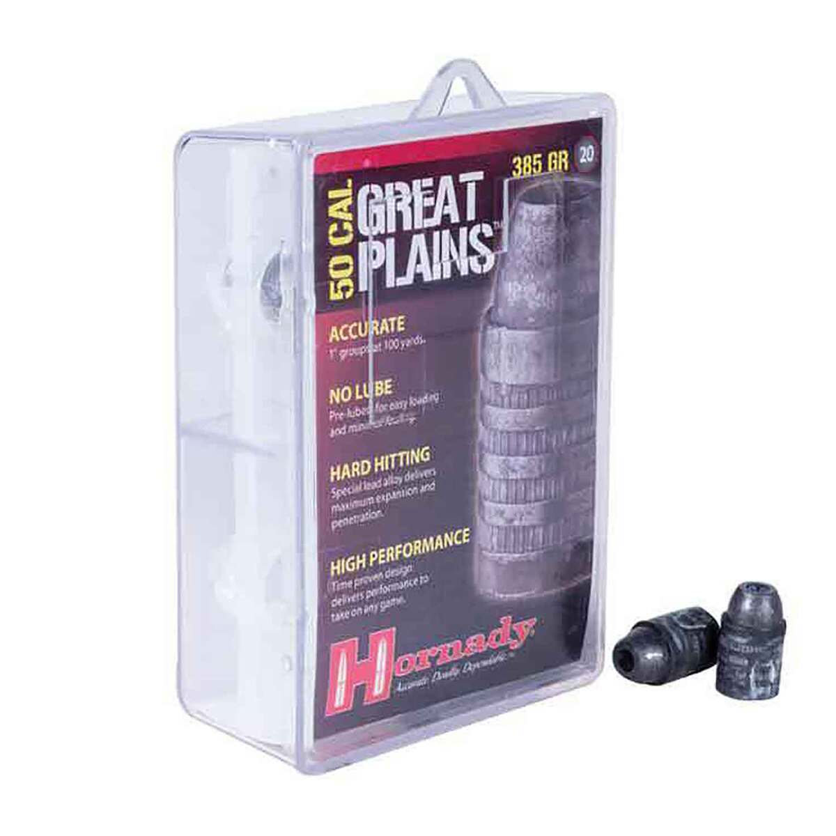 Hornady Great Plains 50 Caliber Muzzleloader Bullets - 20 Pack Hornady Great Plains 50 Caliber Muzzleloader Bullets - 20 Pack