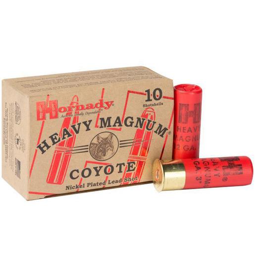 Hornady Heavy Magnum Coyote 12 Gauge 3in BB 1-1/2oz Buckshot Shotshells Ammo - 10 Rounds Ammo - BB 10 Rounds - BB Ammo