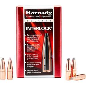 Hornady Interlock 6.5 Caliber/ .264mm Round Nose 160gr FMJ Rifle - 100 Count