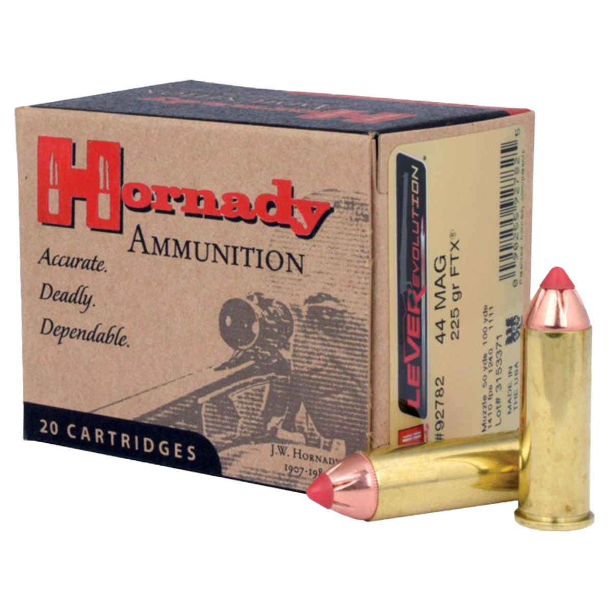 Hornady LEVERevolution 44 Magnum 225gr FTX Handgun Ammo - 20 Rounds | Sportsman's Warehouse Hornady LEVERevolution 44 Magnum 225gr FTX Handgun Ammo - 20 Rounds | Sportsman's Warehouse