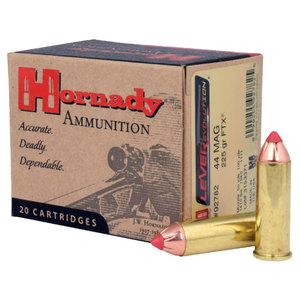 Hornady LEVERevolution 44 Magnum 225gr FTX Handgun Ammo - 20 Rounds