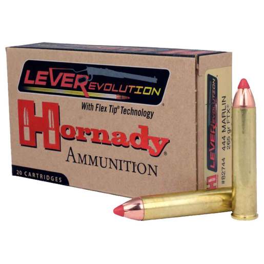 Hornady LEVERevolution 444 Marlin 265gr FTX Rifle Ammo Ammo - 20 Rounds 20 Rounds Ammo