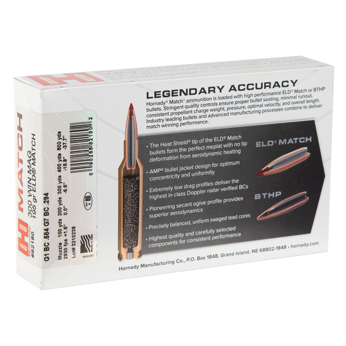 Hornady Match 300 Winchester Magnum 195gr ELD Match Rifle Ammo - 20 Rounds Hornady Match 300 Winchester Magnum 195gr ELD Match Rifle Ammo - 20 Rounds
