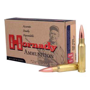 Hornady Match 338 Lapua Magnum 250gr BTHP Match Rifle Ammo - 20 Rounds Hornady Match 338 Lapua Magnum 250gr BTHP Match Rifle Ammo - 20 Rounds