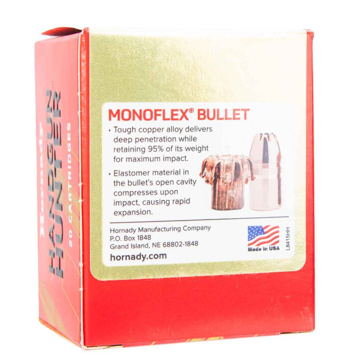 Hornady MonoFlex Handgun Hunter 44 Magnum 200gr JHP Handgun Ammo - 20 Rounds Hornady MonoFlex Handgun Hunter 44 Magnum 200gr JHP Handgun Ammo - 20 Rounds
