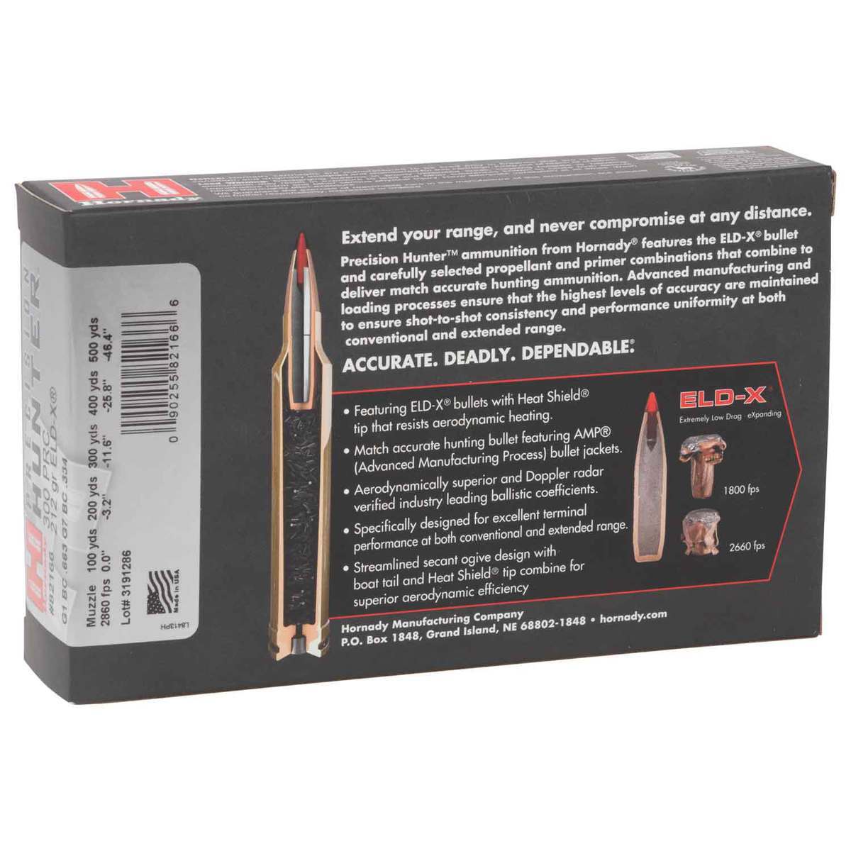 Hornady Precision Hunter 300 PRC 212gr ELD-X Rifle Ammo - 20 Rounds Hornady Precision Hunter 300 PRC 212gr ELD-X Rifle Ammo - 20 Rounds